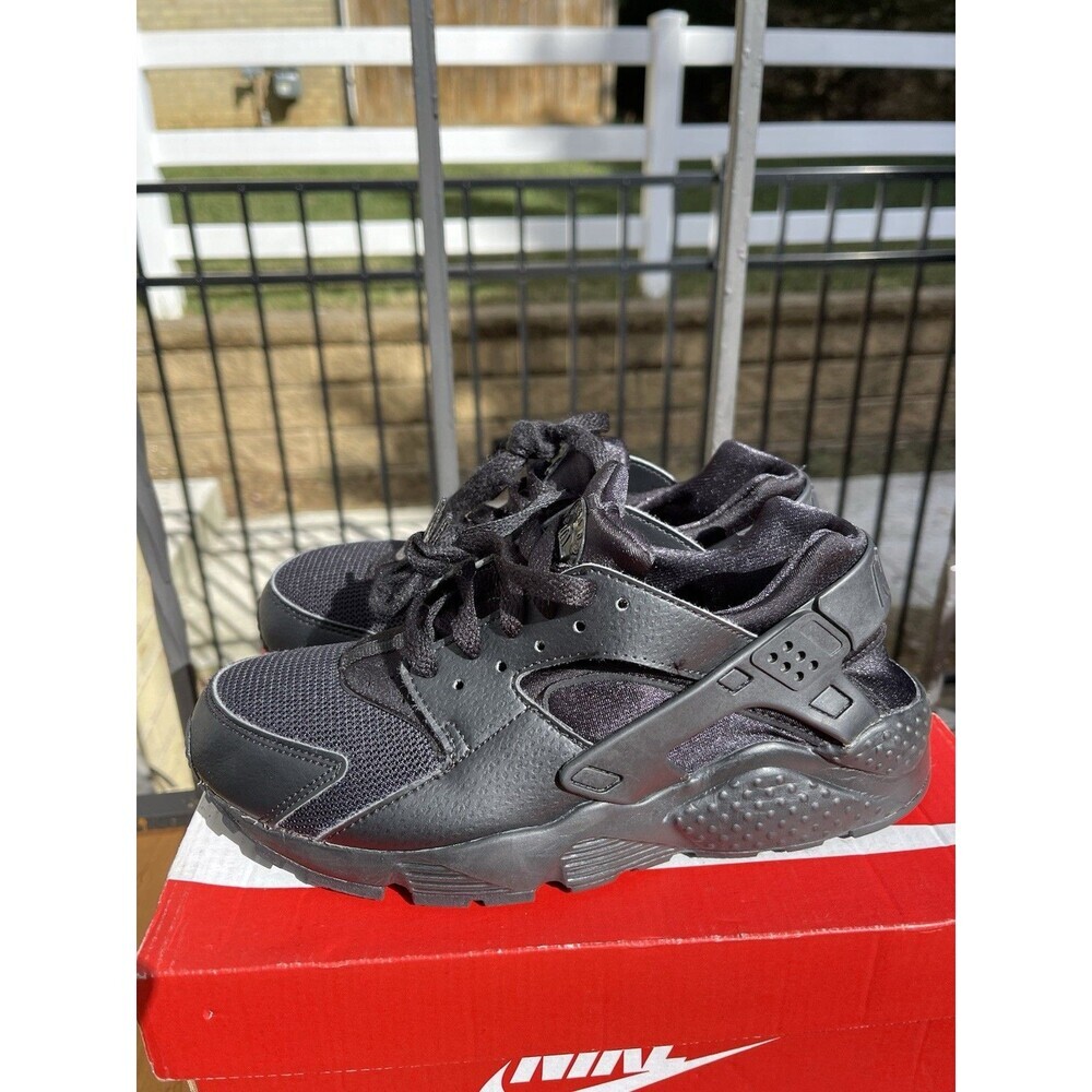 Nike Huarache 5.5Y Youth ‘Triple Black’ Running Shoes 654275-016 (No Box)